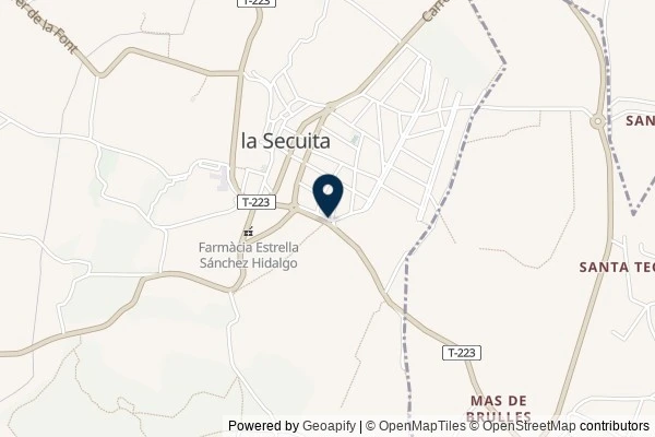 Map showing the area around: Dan Q did not find GC6NY43 Benvinguts a la Secuita.