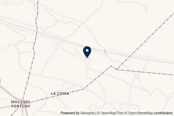 Map showing the area around: Dan Q found GCAY62F Més enllà de la via II (11) – Quina pila