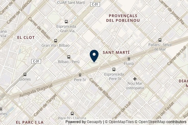 Map showing the area around: Dan Q wrote note for GC448J6 EL TRESOR DEL POU DEL MON