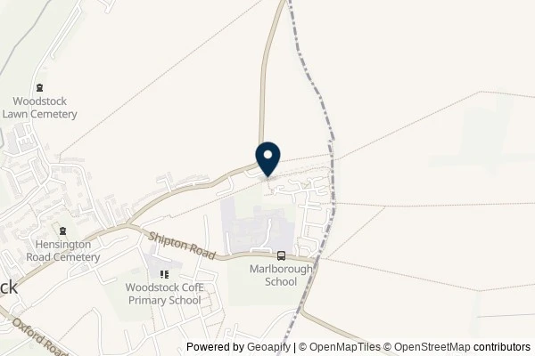 Map showing the area around: Dan Q did not find GC3C7FT Woodies