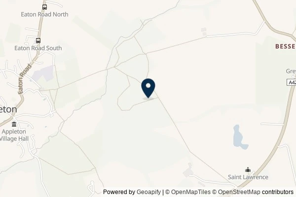 Map showing the area around: Dan Q found GCB9ZJ0 Besselsleigh Wood - The Lightning Strike