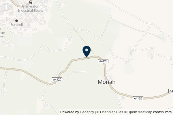 Map showing the area around: Dan Q found GL3B7N1N Rheidol Valley View