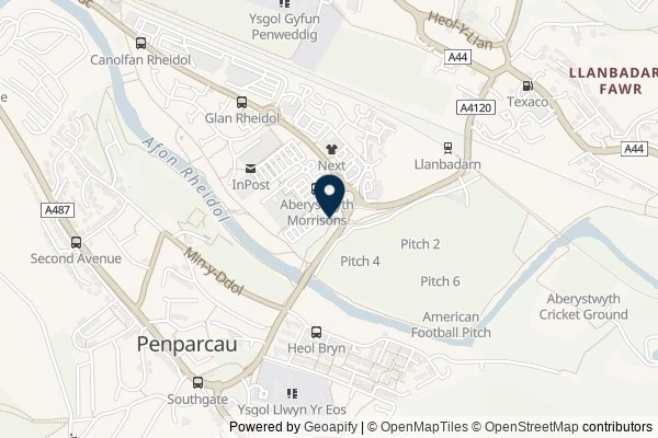 Map showing the area around: Dan Q found GL3BC40K Rainbow Series – Indigo