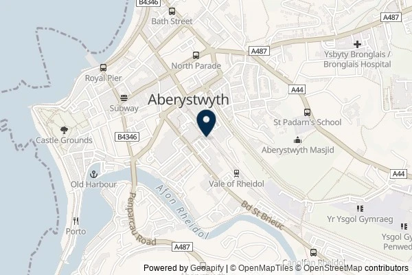 Map showing the area around: Dan Q found GL3BCCKK Off Yer Trolley! (Aberystwyth)