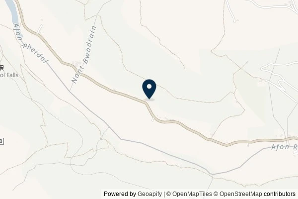Map showing the area around: Dan Q found GL3BZX6N Cwm Rheidol – Up and Down Again