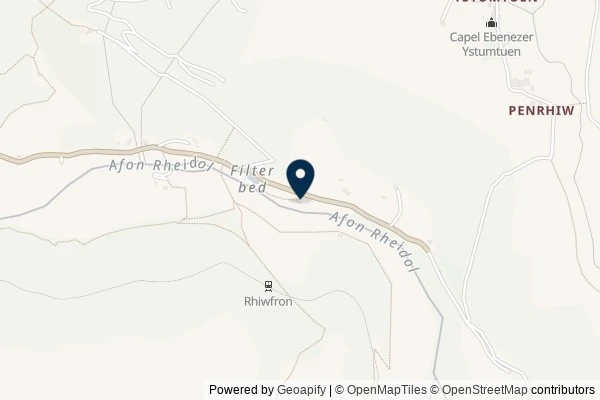 Map showing the area around: Dan Q found GL3BZX8Q Cwm Rheidol – Pb/Zn