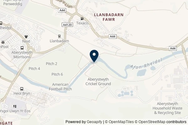 Map showing the area around: Dan Q found GL3C06F1 Cwm Rheidol – Dau Bont