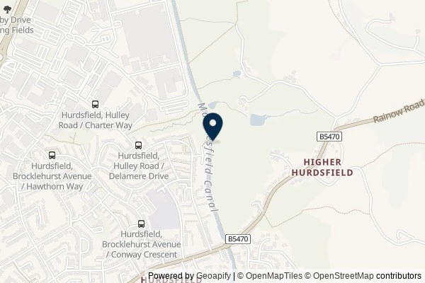 Map showing the area around: Dan Q found GL3DFKWG Middlewood Circular – Bridge 33