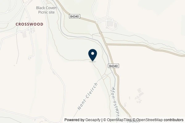 Map showing the area around: Dan Q found GL3DV1XF Y Gelli Ddu