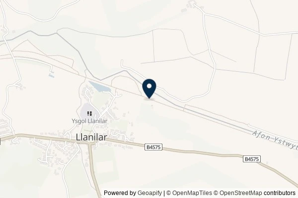 Map showing the area around: Dan Q found GL3DV6MJ Llanilar Station