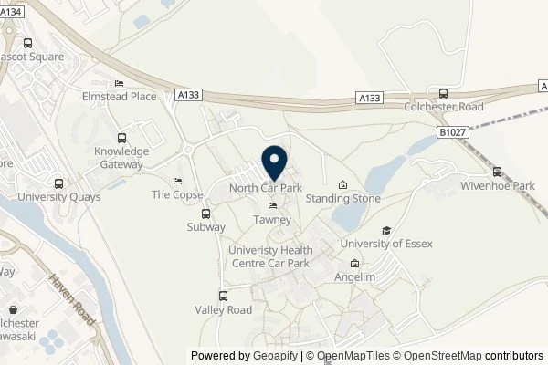 Map showing the area around: Dan Q found GL3EMBYM The Viewfinder Trail #3 Tower View from Old Stumpy