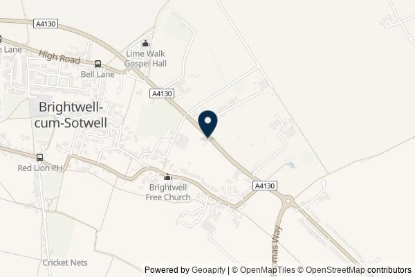 Map showing the area around: Dan Q found GL3FHJRV Strawberry Fields Forever