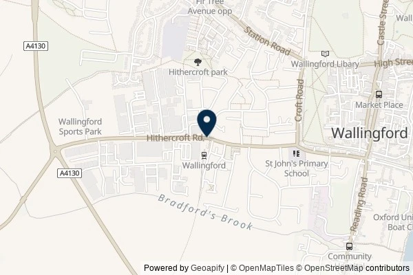 Map showing the area around: Dan Q found GL3FWMQ0 Sidetracked – Wallingford