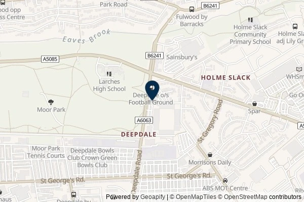 Map showing the area around: Dan Q found GL4WWE7T Splash