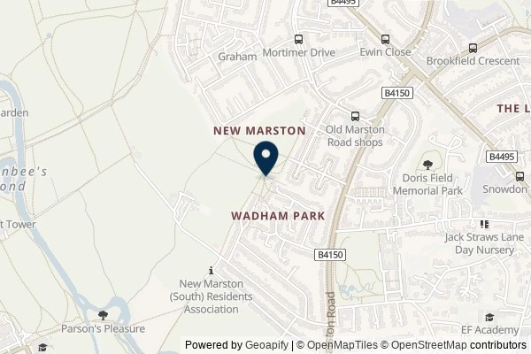 Map showing the area around: Dan Q found GL4ZB099 just visiting…