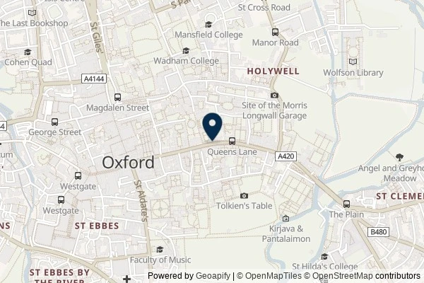 Map showing the area around: Dan Q found GL5HJDRG University Challenge 11 (The High)