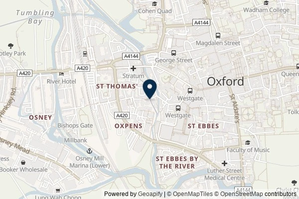 Map showing the area around: Dan Q found GLB9T1K4 The ox-stream caching series – Wareham Stream