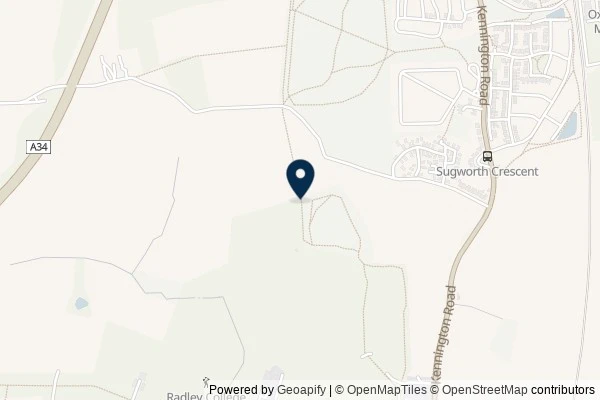 Map showing the area around: Dan Q found GLBC0TP4 Radley College Cache