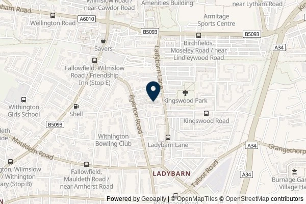 Map showing the area around: Dan Q found GLBJHQQG Ladybarn Canal