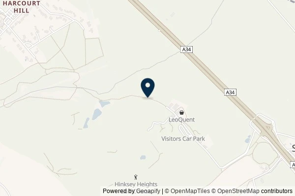 Map showing the area around: Dan Q found GLE0YKCQ Hinksey Woods Star Wars: Darth Vader