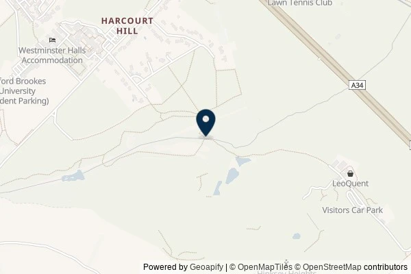 Map showing the area around: Dan Q found GLE0YMQ9 Hinksey Woods Star Wars: Luke Skywalker