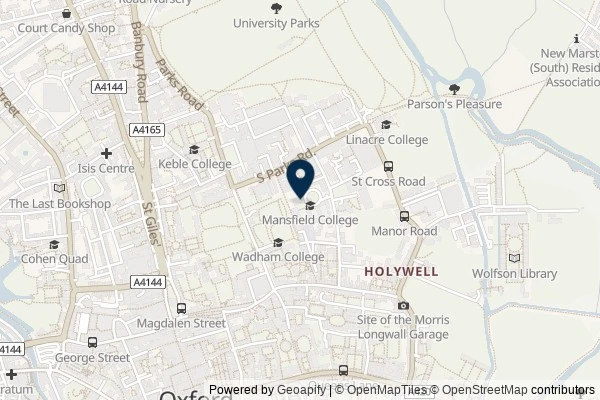 Map showing the area around: Dan Q found GLE5N89V Mansfield Matters