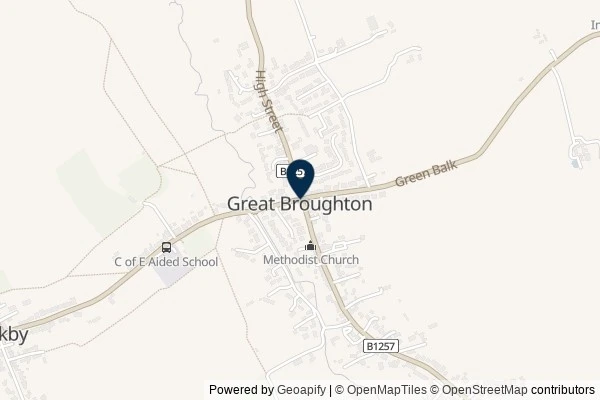 Map showing the area around: Dan Q found GLEBQ6VH A Beck Sudoku Challenge … 1. Broughton Beck