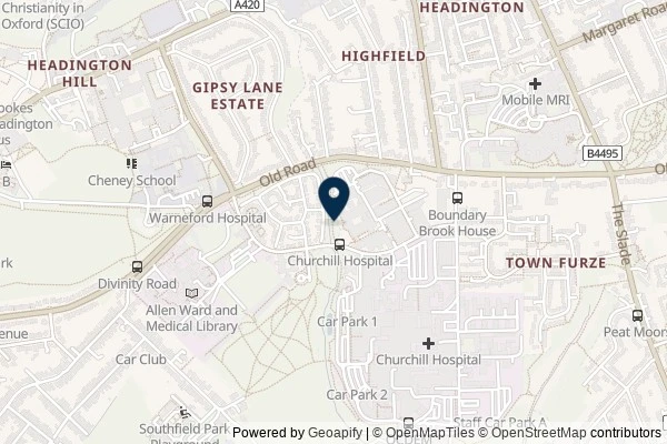 Map showing the area around: Dan Q found GLEEAFF5 Boundary Brook: The Gate to the Brook