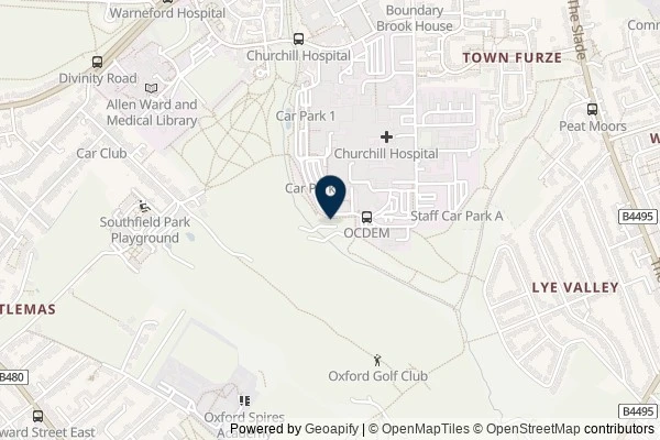 Map showing the area around: Dan Q found GLEEAFGK Boundary Brook: 18th Tee