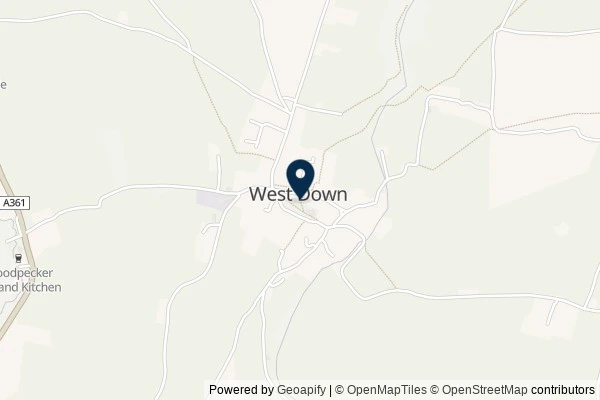 Map showing the area around: Dan Q found GLEGBB1D Church Micro 3936…West Down