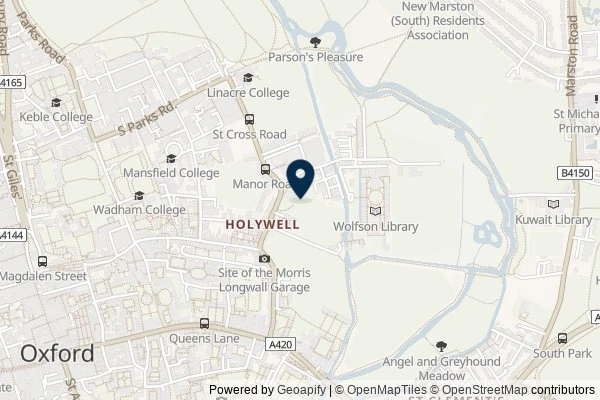 Map showing the area around: Dan Q found GLEJ3XFQ Oxford Medical History #2: Grey matter