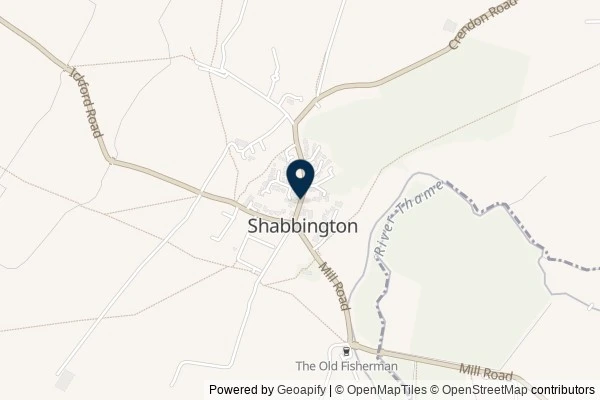 Map showing the area around: Dan Q found GLETFKVZ Shabbington Stroll – log it!