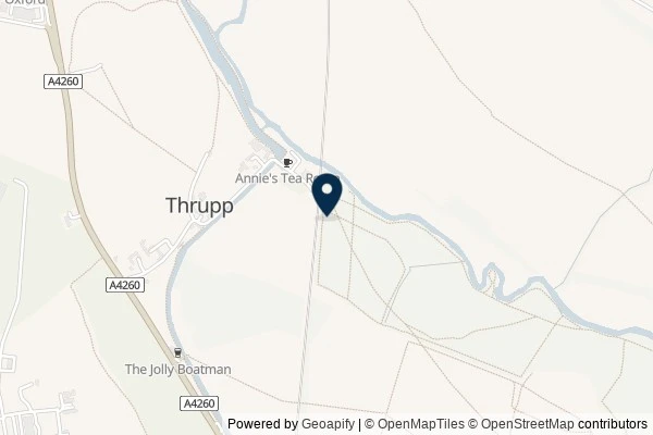 Map showing the area around: Dan Q found GLG58K56 Thrupp wander #1