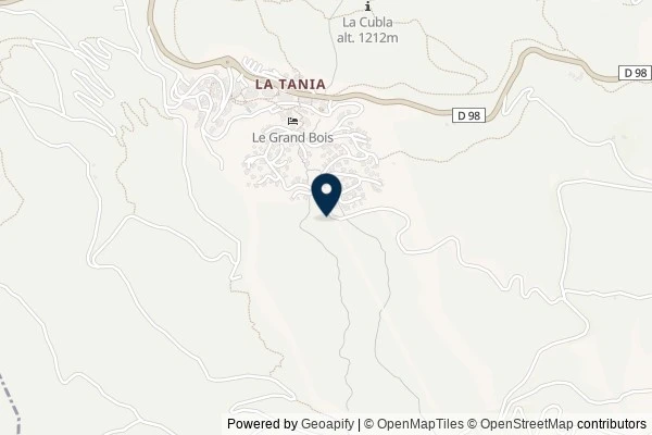 Map showing the area around: Dan Q found GLGHTT65 La tania ,Plan fontaine