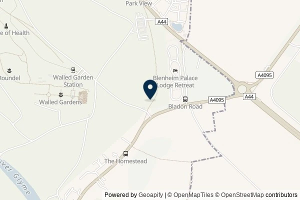 Map showing the area around: Dan Q found GLJETA3E Camp Oak