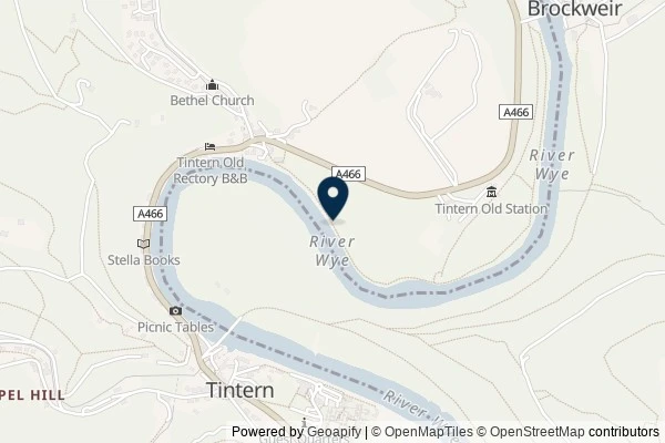 Map showing the area around: Dan Q found GLMJ06EN Tintern Branch Line