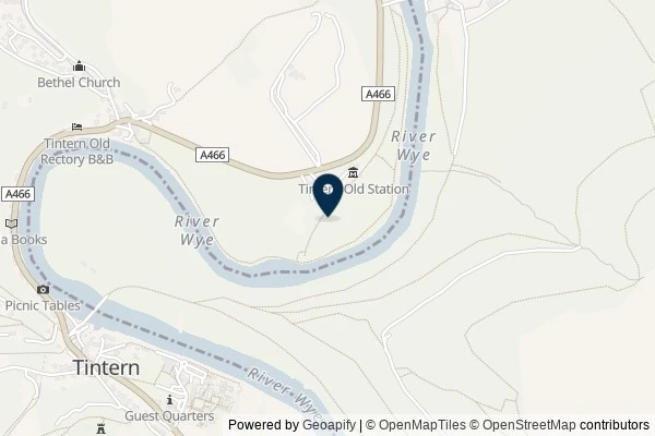 Map showing the area around: Dan Q found GLMJ06WF Tintern Water Station