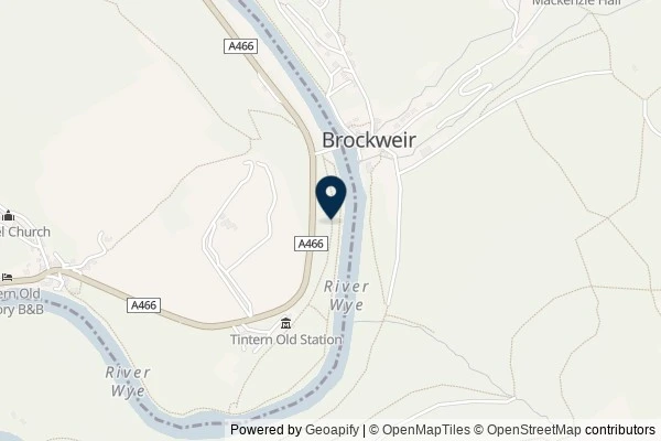 Map showing the area around: Dan Q found GLMJ0816 Tintern Track