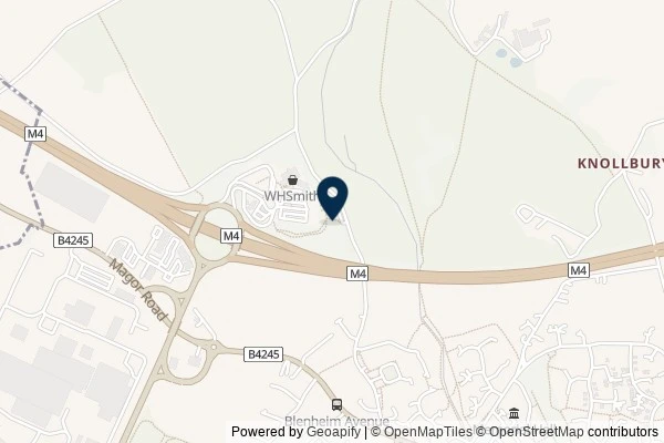 Map showing the area around: Dan Q found GLMZ41V1 M4 Magor Services