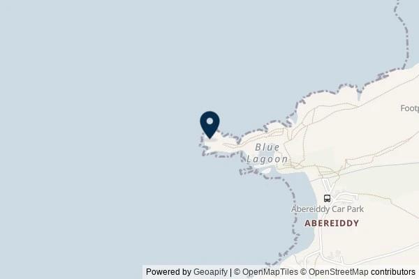 Map showing the area around: Dan Q found GLN090R8 Abereiddi Tower