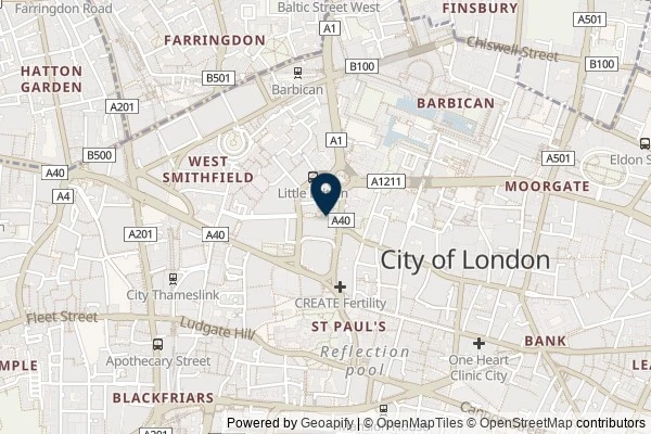 Map showing the area around: Dan Q found GLN3VBCY Last Delivery (London)