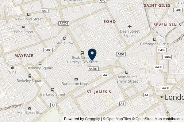 Map showing the area around: Dan Q found GLN40D2N London NiKaJaDa Cache 8 – Fighting Candle