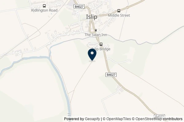 Map showing the area around: Dan Q found GLQQT32Y Islip Millenium Wood