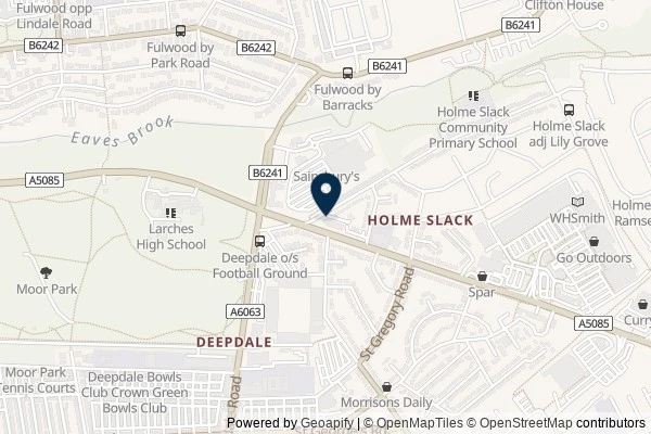 Map showing the area around: Dan Q found GLQX5RN4 Church Micro 5673 … Deepdale