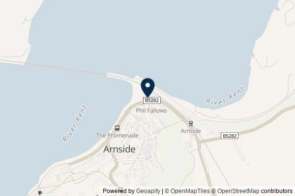 Map showing the area around: Dan Q found GLQXF927 Arnside Viaduct (revived)