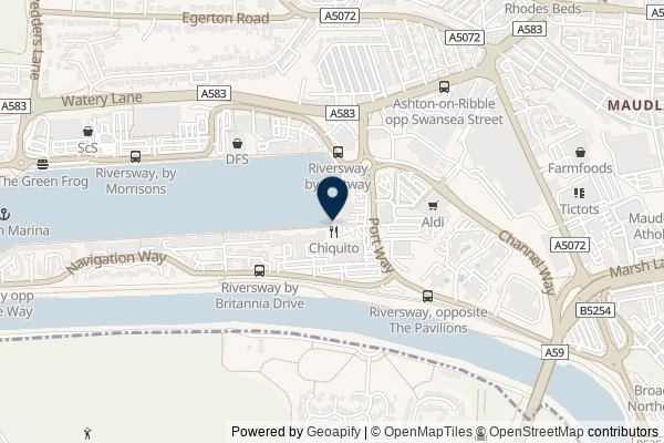 Map showing the area around: Dan Q found GLTG6AWT Patchy the Pirate
