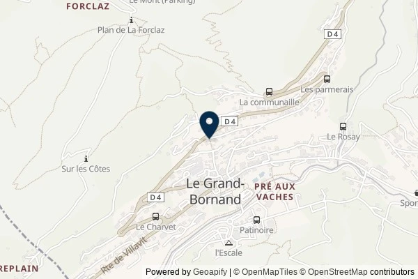 Map showing the area around: Dan Q found GLV85XH3 ??Le Sentier de la forêt?? : LA MADONE