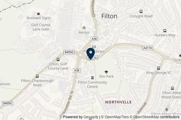 Map showing the area around: Dan Q found GLVJCWVB Filton 2 (Community Garden Revived)