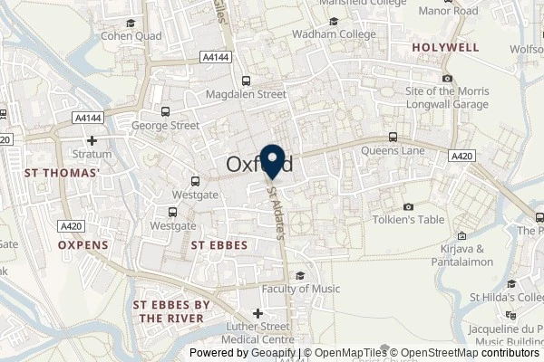 Map showing the area around: Dan Q found GLVVKH3G Oxford-we-go – Geolympix legacy