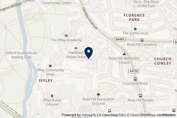 Map showing the area around: Dan Q found GLVZTDVJ Cowley to the Thames 3; the information point.